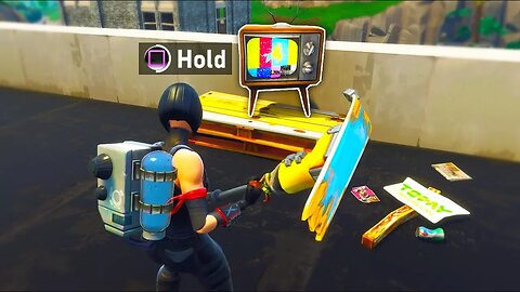 *NEW* "Television" ALIEN SIGNS! Meteor Destroying Tilted Towers (Fortnite Battle Royale)