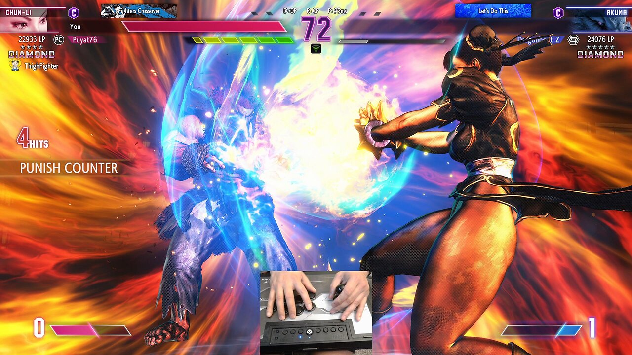 Kuya Kalbo Rank Match SF6 Grinding to the top. Chun Li 4 star Diamond Rank [Hori Fight Stick]