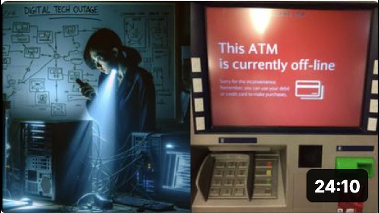 WARNING! Worldwide TECH CHAOS happening right now is a test run! Banks, 911, Hospitals all offline!