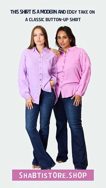 Zenana Curvy+ Texture Button Up Raw Hem Long Sleeve Shirt💗