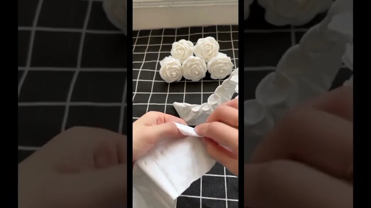 Handmade flowers making art with tissue paper #artandcrafts #artandcraft #art #viral #foryou