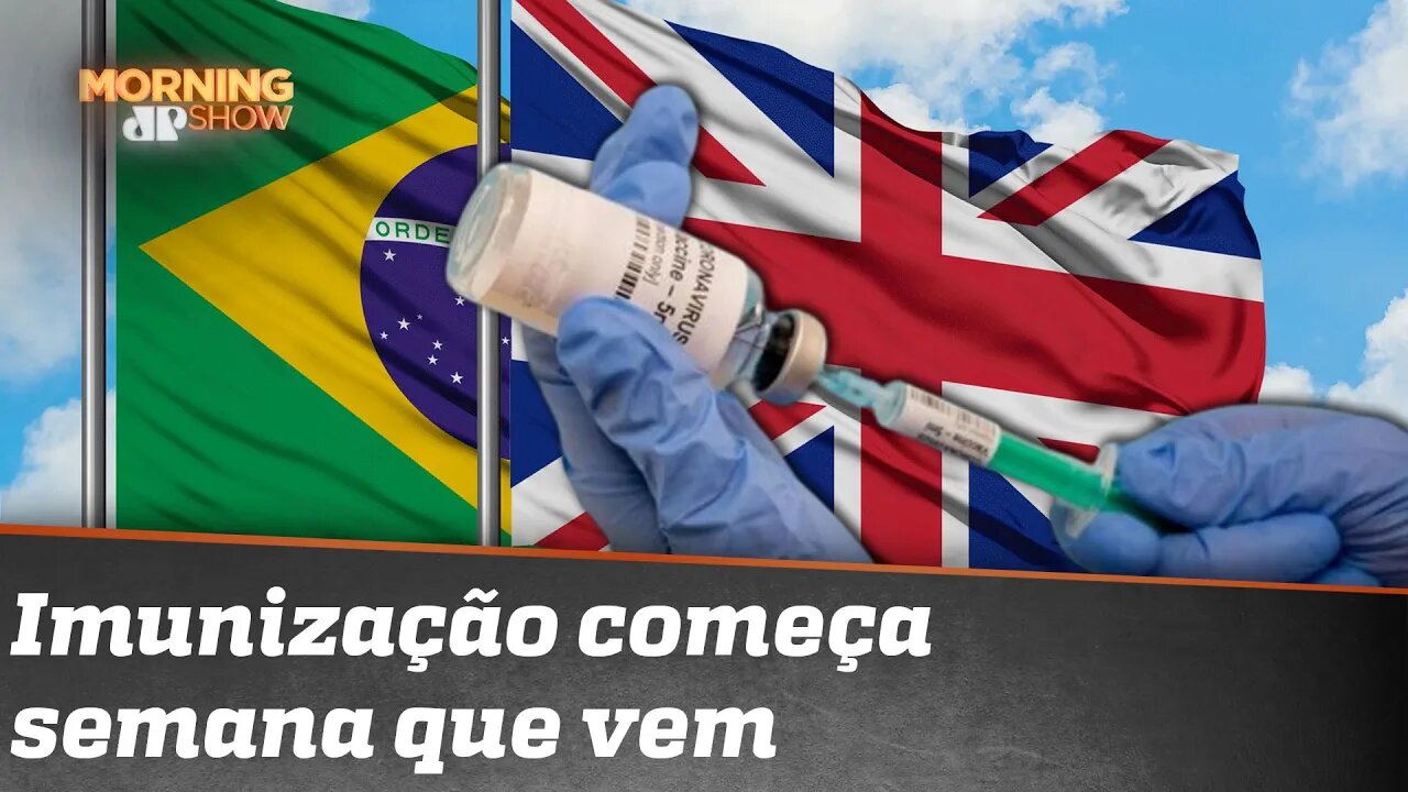 Vacinação chegando no Reino Unido e..., calma, no Brasil