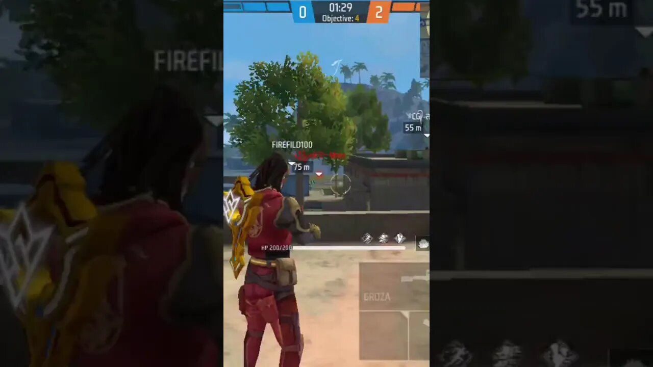 গ্রজা দিয়ে দুটি বান্দাকে নক করলাম।#shorts #firefild100