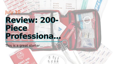 Review: 200-Piece Professional First Aid Kit for Home, Car or Work : Plus Emergency Medical Sup...