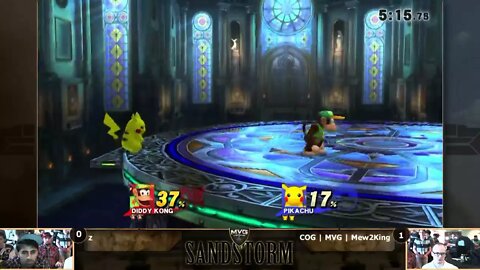 MVG Sandstorm: Singles - Z (Pikachu) vs. MVG COG | Mew2king (Diddy Kong)