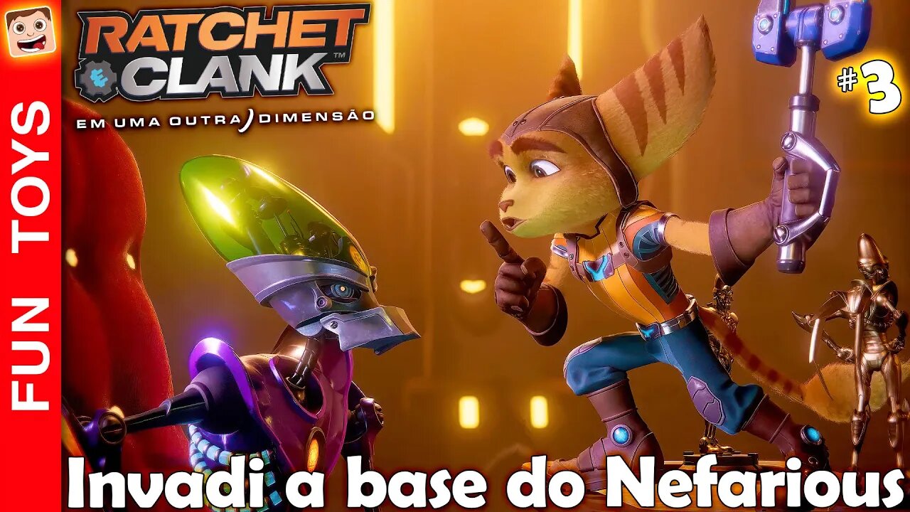 Usei um HACK-ARANHA e INVADI a BASE do Nefarious! Ratchet & Clank: Em Uma Outra Dimensão #3 🔧🤖 PT-BR