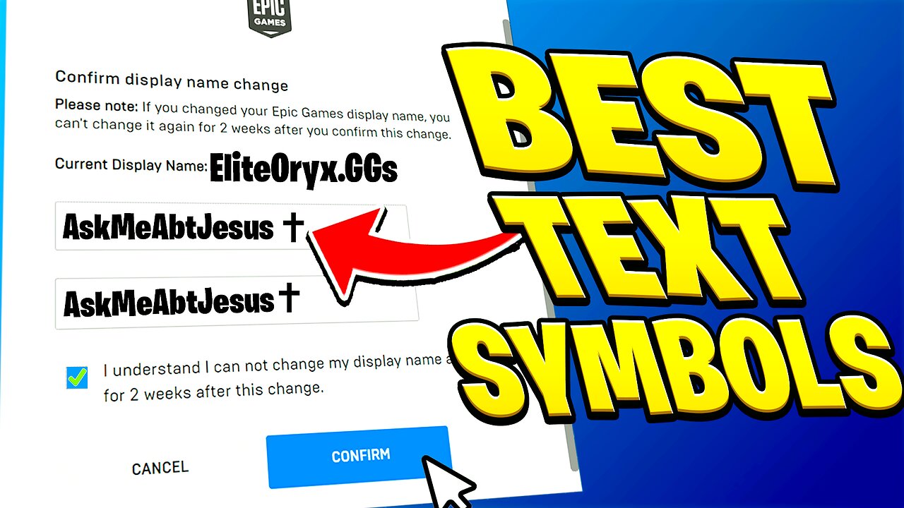 How to Add SYMBOLS to your name in FORTNITE