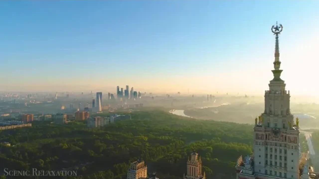 Russia 4K Scenic Relaxation Film with Calming Music @@ 10