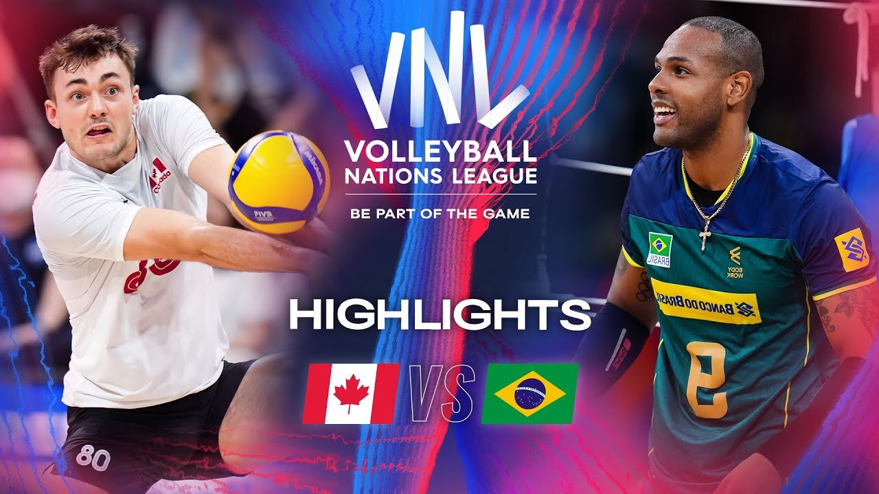 🔴 Men's VNL 2024 | Week 3 Highlights: 🇨🇦 CAN vs. 🇧🇷 BRA