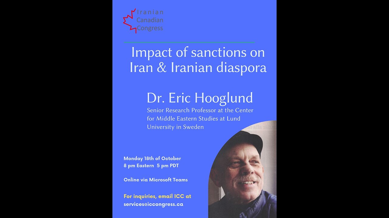 Impact of sanctions on Iran and Iranian diaspora with Dr. Eric Hooglund