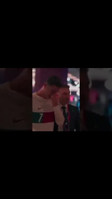 Ronaldo cries tears after losing with the Moroccan national team in the World Cup #shorts