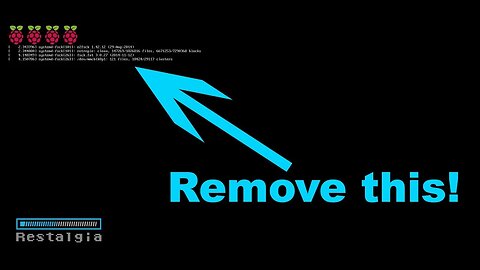 How to remove boot text and logo on Retropie