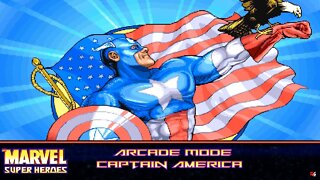 Marvel Super Heroes: Arcade Mode - Captain America 🇺🇸