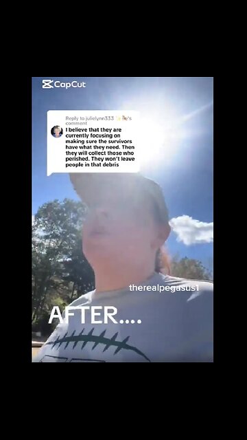 This woman filmed a part of Asheville, North Carolina yesterday devastated with....