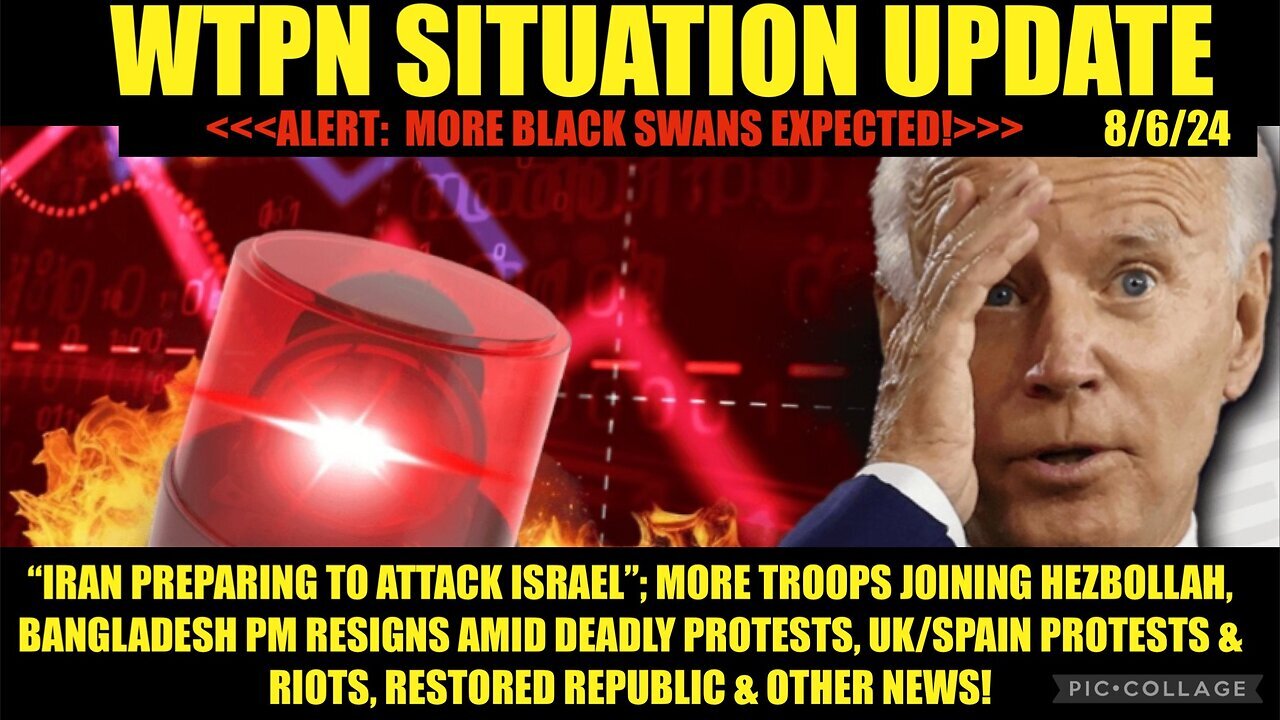 Situation Update 8/6/24: Trump & White Hats vs. FEMA, CIA Cabal! Black Swan Event HERE!