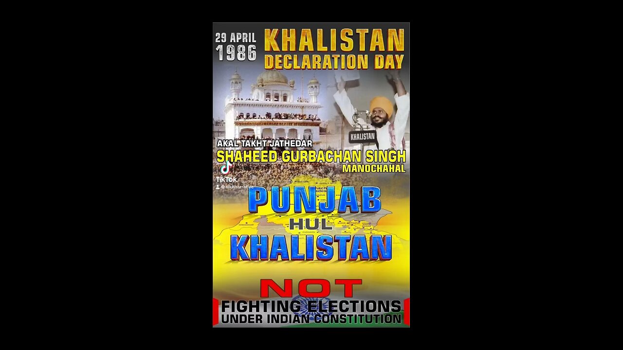 Punjab hul Khalistan, not fighting elections under #Indian constitution