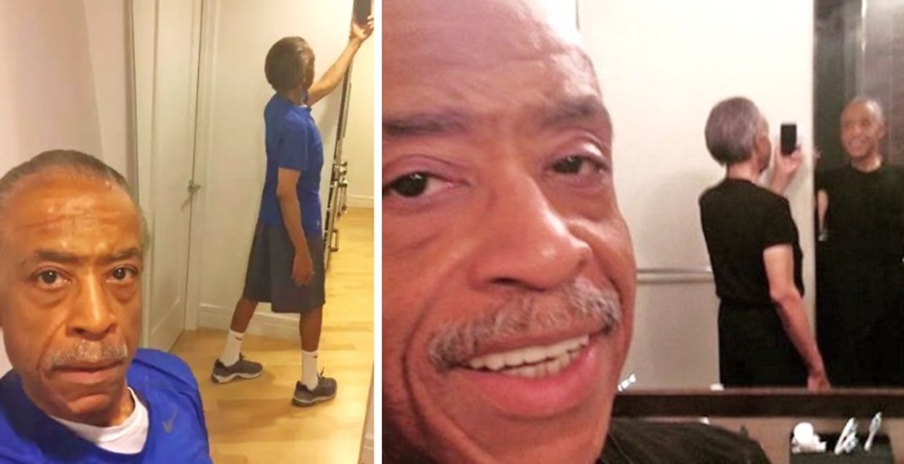Selfie king Al Sharpton uses Aretha Franklin's funeral to attack Trump