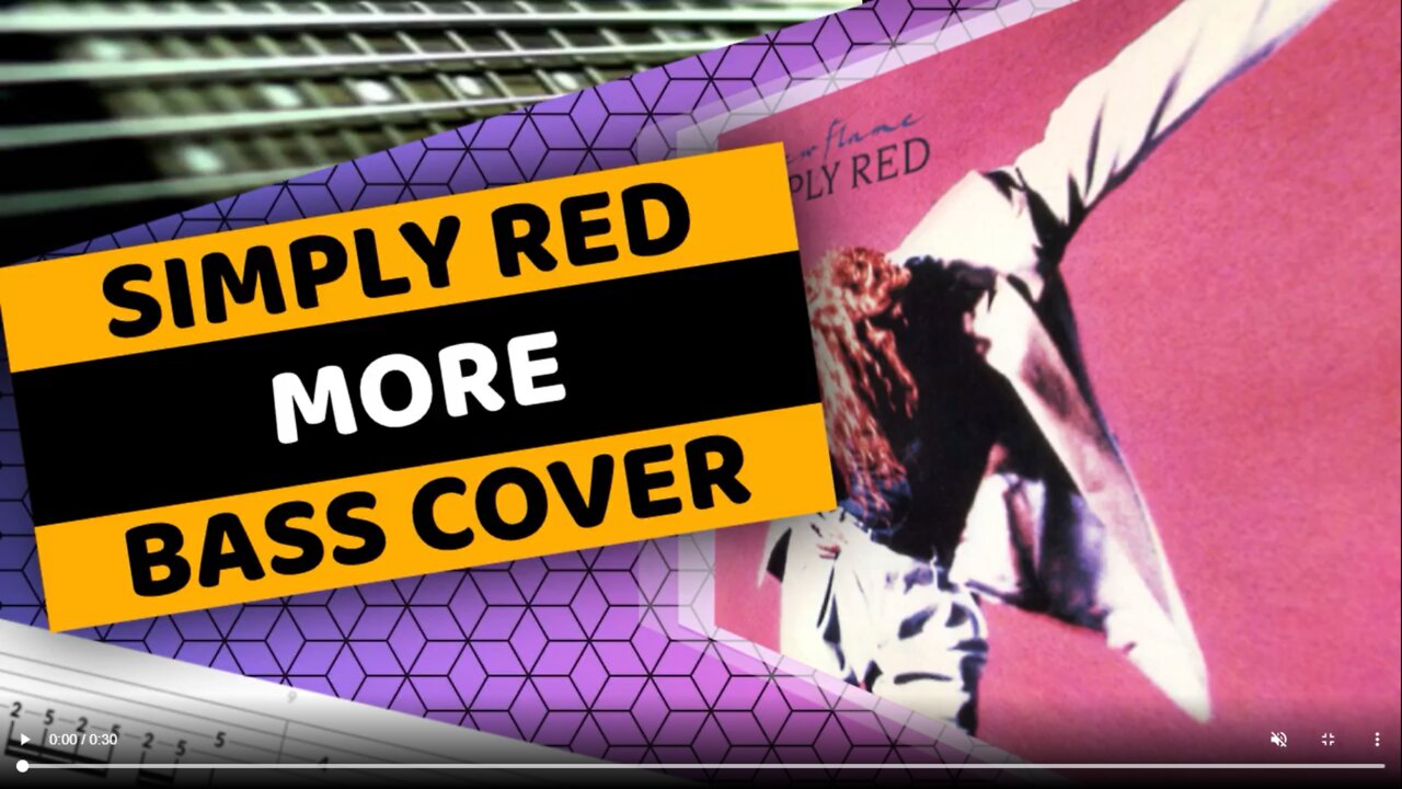 Simply Red - More - Bass Cover & Tabs