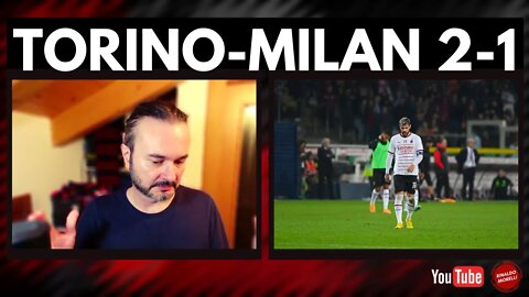 TORINO-MILAN 2-1, una brutta serata, un brutto Milan, un brutto Pioli