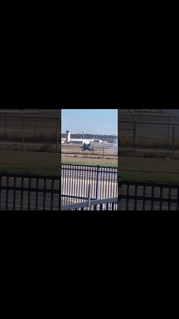An F-35B just crashed at JRB Fort Worth during a failed vertical landing #shorts