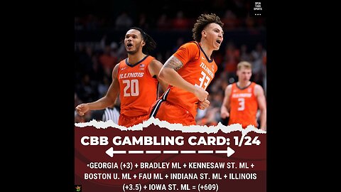 Gambling Cards for 1/24!