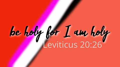 How to translate Leviticus 20:26