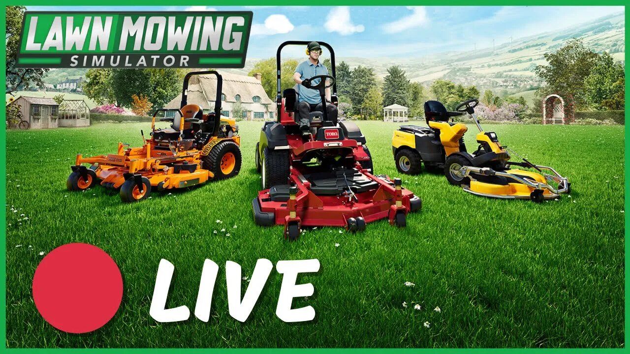 🔴 LIVE: Desbravando Relvas no Lawn Mowing Simulator! 🌿🚜