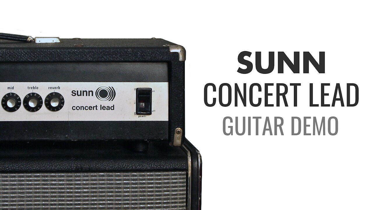 1970s Sunn Concert Lead (Silverface) Amp Sound Demo - Great Rock, Stoner and Doom Tones!