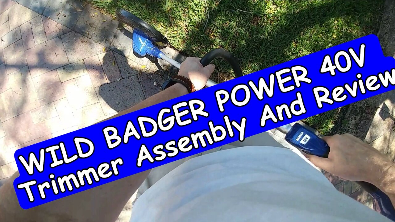 WILD BADGER POWER Weed Wacker 40V 13'' Cordless 2 in 1 String Trimmer Edger Assembly And Review