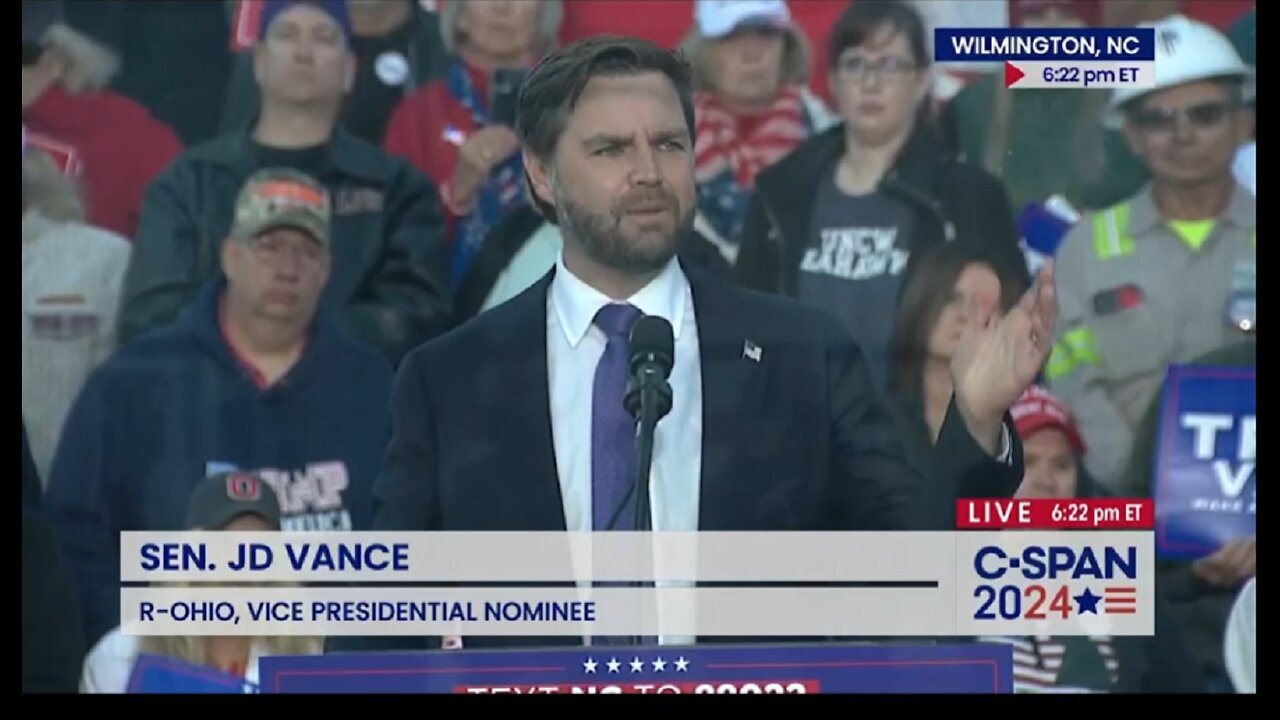 JD Vance Campaigns in Wilmington, North Carolina