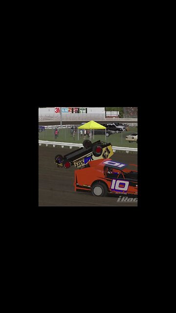 EPIC iRacing Dirt Big Block Modified Crash at Knoxville Raceway! Chaos on the Dirt Track!