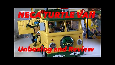 NECA TMNT Cartoon Turtle Van Party Wagon - Unboxing and Review