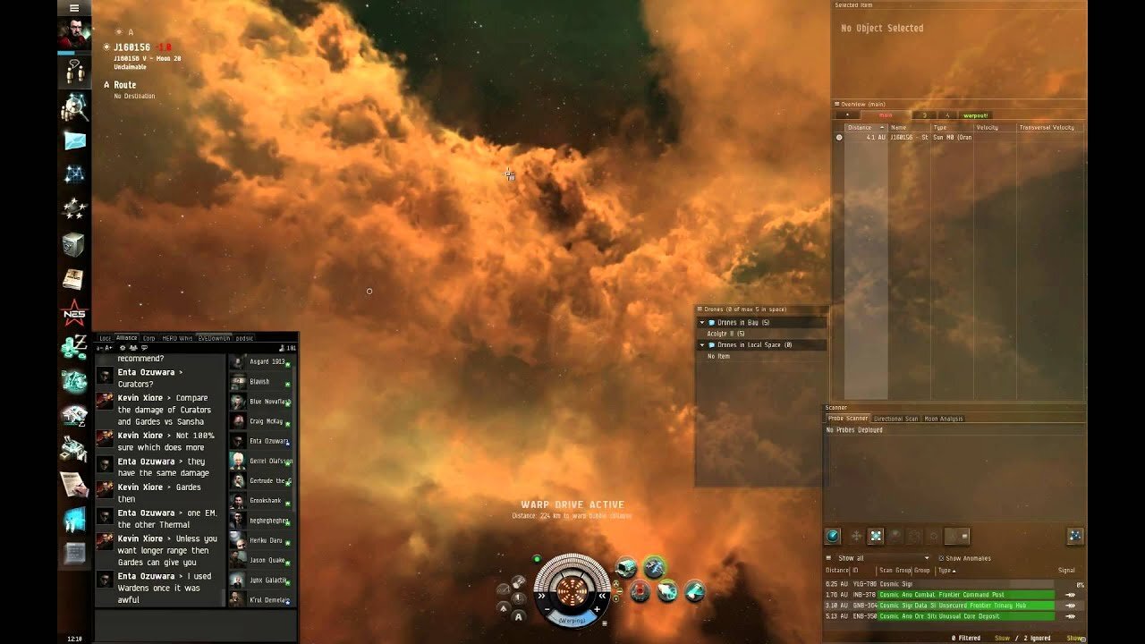 Eve Online: Searching for the Euslive Null Security Worrmhole!