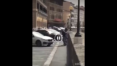 Stupid man tries to steal a purse