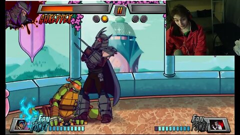 Michelangelo VS Shredder From The TMNT Series In A Nickelodeon Super Brawl 3 Battle With Commentary