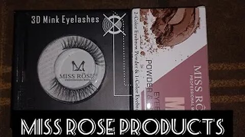 Affordable 2 products from MISS ROSE | eyebrow pallete and mink lashes at affordable prices