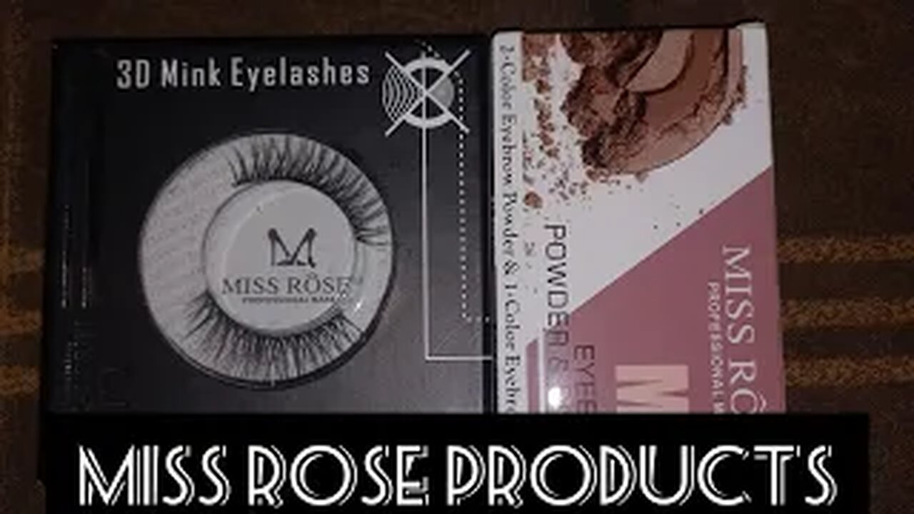 Affordable 2 products from MISS ROSE | eyebrow pallete and mink lashes at affordable prices