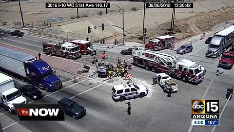 Two seriously hurt in crash near I-10 and 51st Avenue