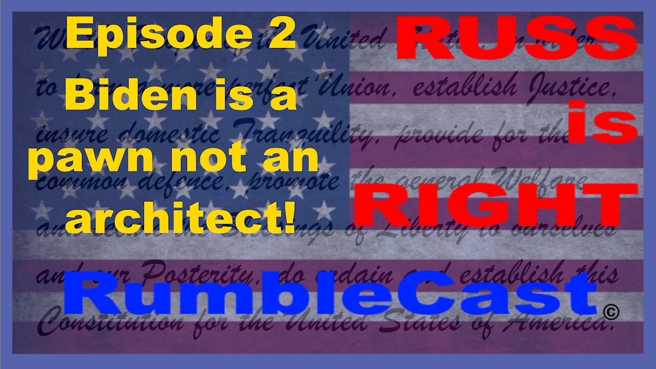 Biden is a Pawn not an Architect!