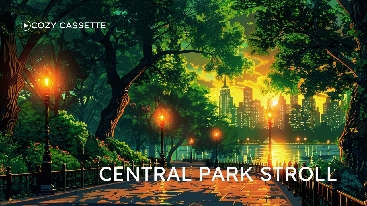 Central Park Stroll | Lo-fi Jazz Hop | Study, Work, Relax |