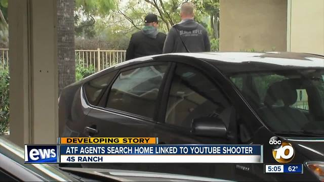 ATF agents search 4S Ranch home linked to YouTube shooter