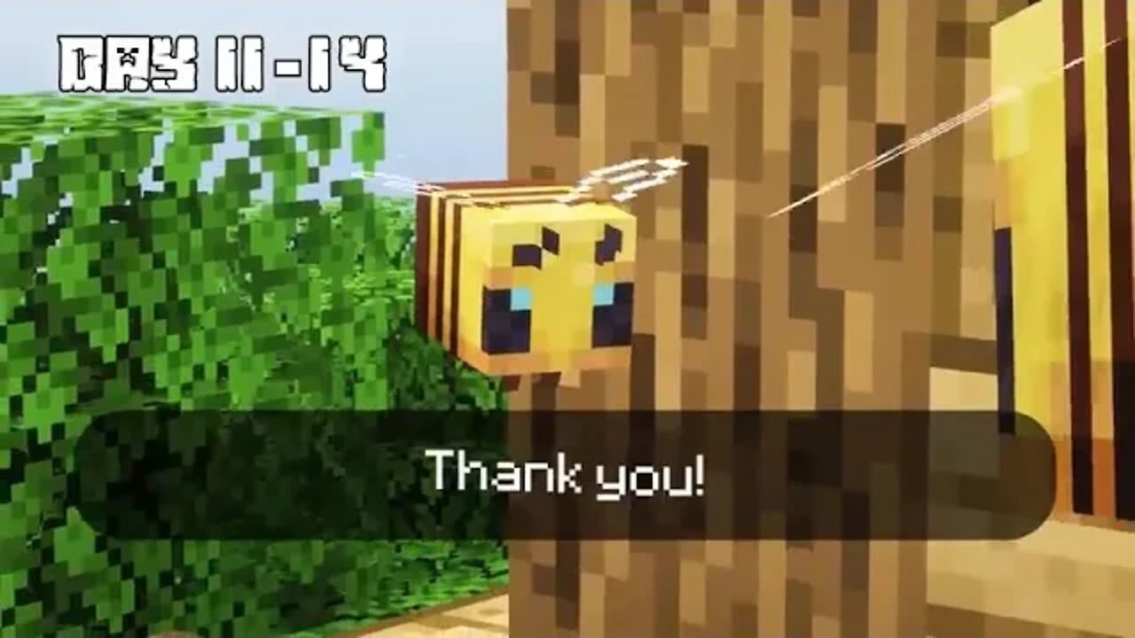 I Survived 100 DAYS as a BEE in HARDCORE Minecraft!