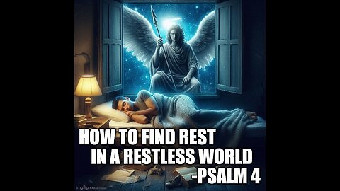 How to find rest in a restless world -Psalm 4- 8-25-24