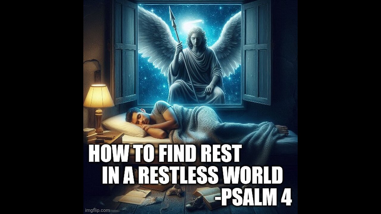How to find rest in a restless world -Psalm 4- 8-25-24