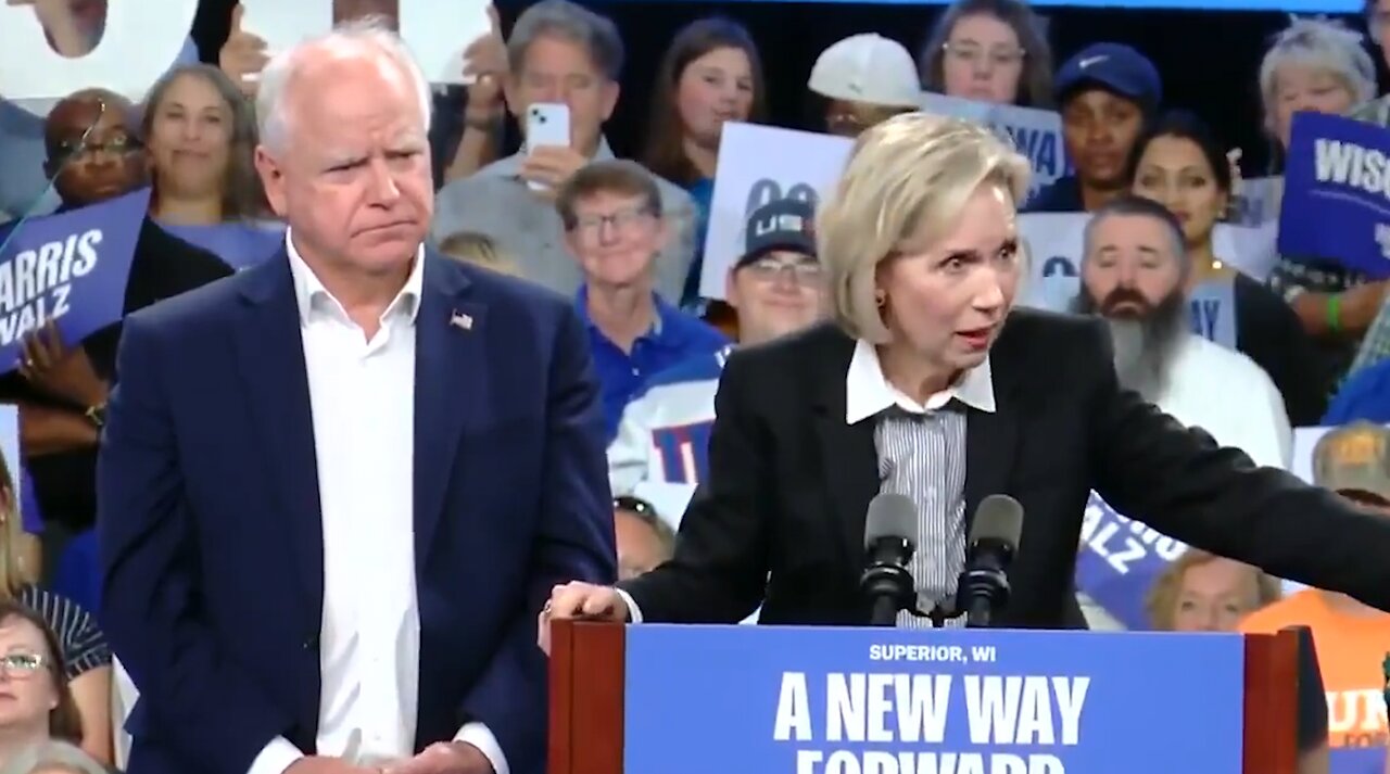 ‘Cringe’ Speech By Walz’s Wife During Rally Triggers Response ‘Worse Than Hillary Clinton’