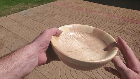 The Splendidly Subtle Hickory Maple Wood Bowl