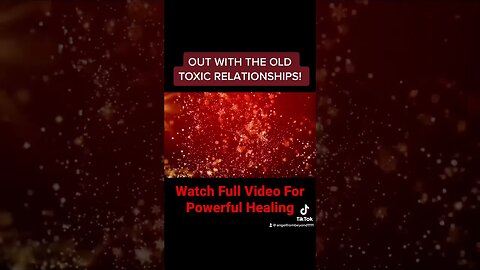 OUT WITH THE OLD TOXIC RELATIONSHIPS! Full Video: https://youtu.be/rtjWTZ14d4I