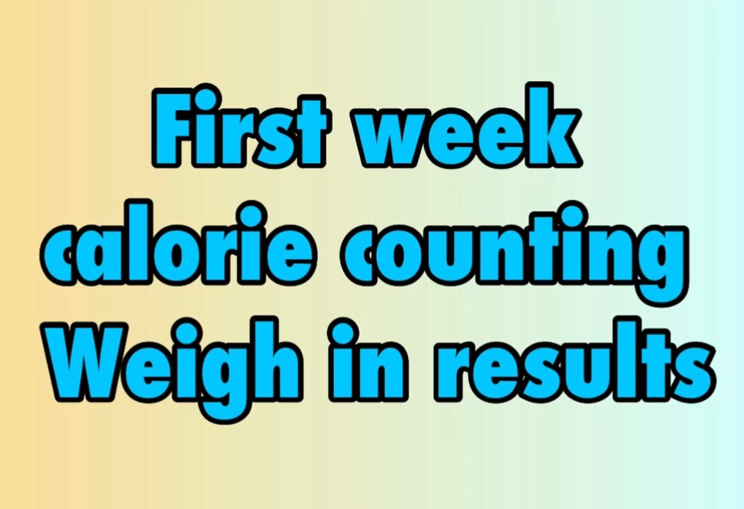 First week calorie counting, weigh in results. Really shocked, did expect such a good loss