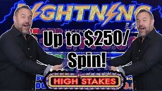 High Stakes UP TO $250/Spin - Lightning Link - Foxwoods Resort & Casino!