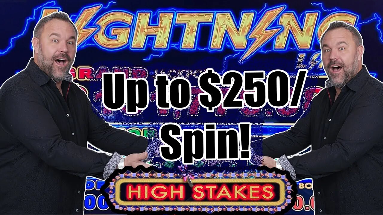 High Stakes UP TO $250/Spin - Lightning Link - Foxwoods Resort & Casino!